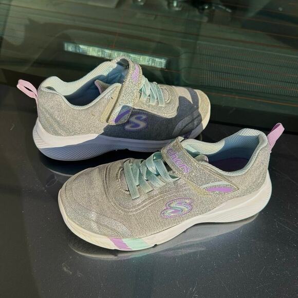 Skechers Dreamy Lites Sneakers Big‎ Girl Size 3 Gray Shoes - Picture 6 of 12